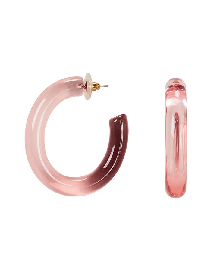 Lizzie Fortunato Rome Open Hoops Pink 1size