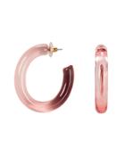 Lizzie Fortunato Rome Open Hoops Pink 1size