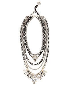 Laura Cantu Pre-layered Crystal Necklace