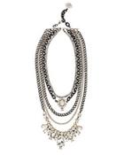 Laura Cantu Pre-layered Crystal Necklace