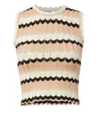Torn Ronny Kobo Sabiyah Chevron Sleeveless Tank Multi S