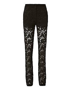 Adam Lippes Lace Tuxedo Pants