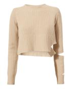 Zoe Jordan Akar Cropped Sweater Beige S