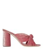 Loeffler Randall Coco Petal Knot Slide Sandals Pink-drk 7