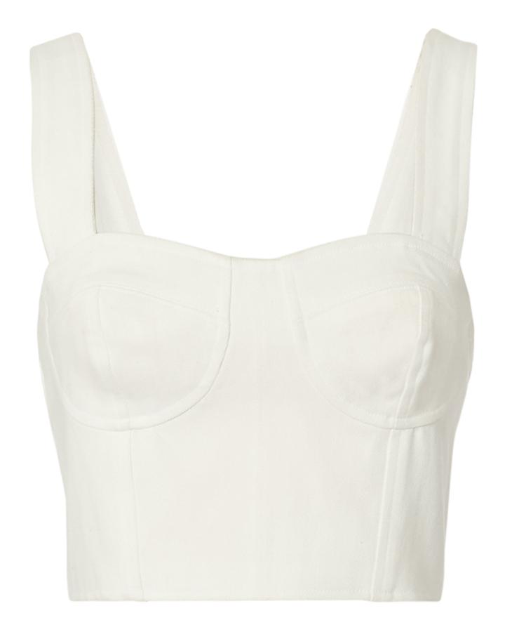 Simon Miller Vann Crop Top White Zero