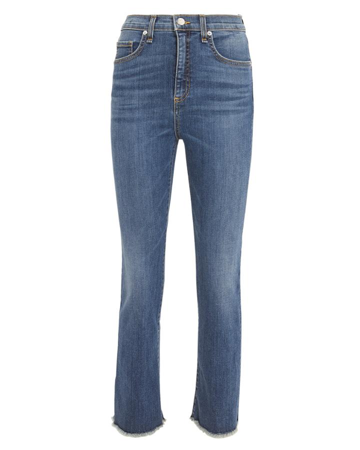 Veronica Beard Carly Kick Flare Blue Jeans Blue Denim 24