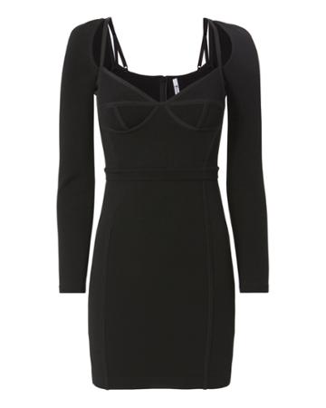T By Alexander Wang Fitted Bustier Dress