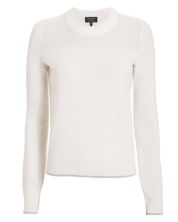 Rag And Bone Rag & Bone Yorke Cashmere Ivory Sweater Ivory P