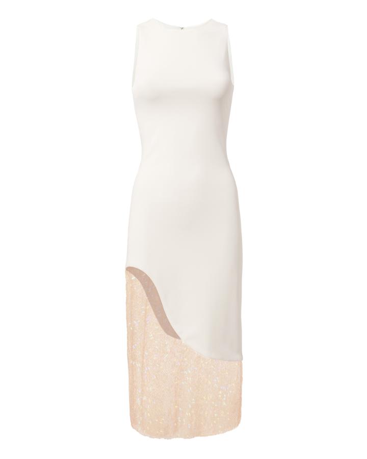 Haney Natasha Sequin Dress White Zero