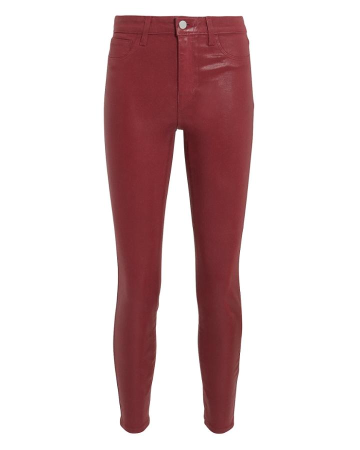 L'agence Margot Coated Jeans Red-drk 23