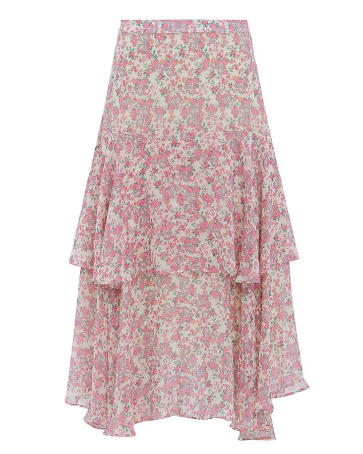 Love Shack Fancy Loveshackfancy Alex Floral Skirt Multi P