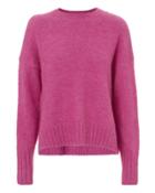 Helmut Lang Brushed Wool Pink Sweater Pink P