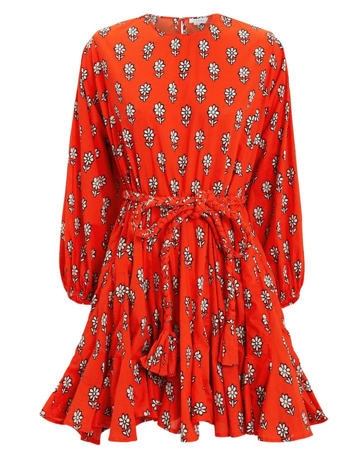 Rhode Resort Rhode Ella Mini Dress Red/black/floral P