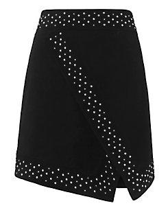 Exclusive For Intermix Roxanne Studded Suede Skirt