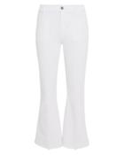 Frame Le Bardot Crop Flare Blanc Jeans White Denim 25