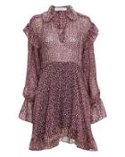 Philosophy Di L.serafini Philosophy Di Lorenzo Serafini Red Leopard Chiffon Mini Dress Red Leopard 40