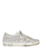 Golden Goose Superstar Silver Studded Low-top Sneakers White 36