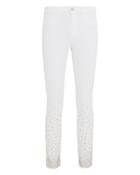 L'agence Tilly Stone Embellished Jeans White 24