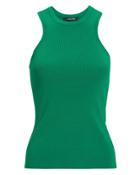 Cushnie Et Ochs Cushnie Green Racer Cut Knit Top Green S