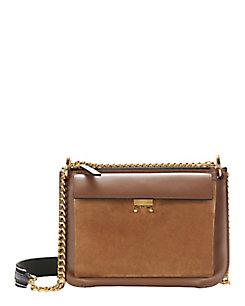 Marni Bandoleer Suede Front Clutch Bag