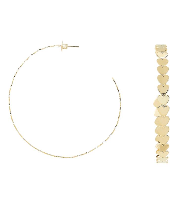 Jennifer Zeuner Dream Hoop Earrings Yellow Gold 1size