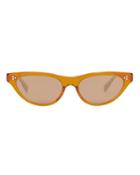 Oliver Peoples Zasia Cat Eye Sunglasses Orange 1size