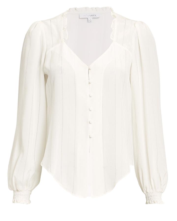 Exclusive For Intermix Intermix Clara White Top Ivory 4