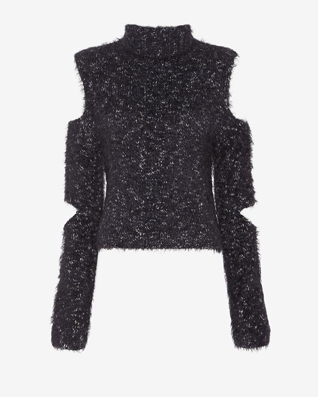 Jonathan Simkhai Cut Out Fuzzy Turtleneck