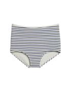 Solid & Striped Tilda High Waist Bikini Bottom White/blue P