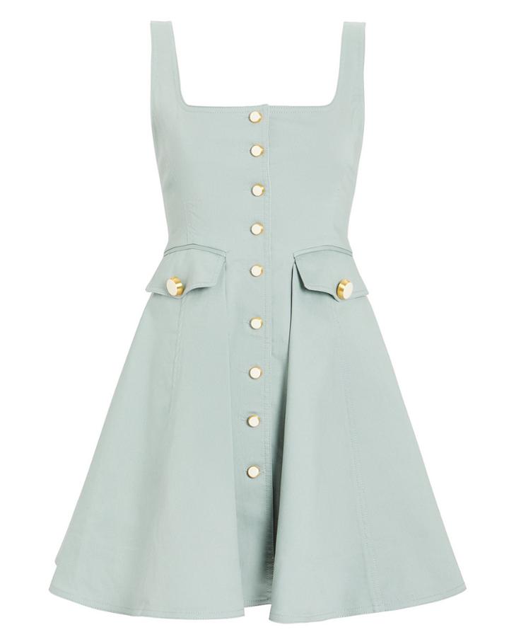 Alexis Nena Sleeveless Button Front Dress Sea Foam L