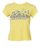 Re/done Marchin' Tee Yellow-lt P