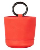 Simon Miller Bonsai Red Leather Mini Bucket Bag Red 1size