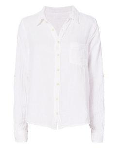 Cp Shades Double Gauze White Button Down Top