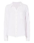 Cp Shades Double Gauze White Button Down Top