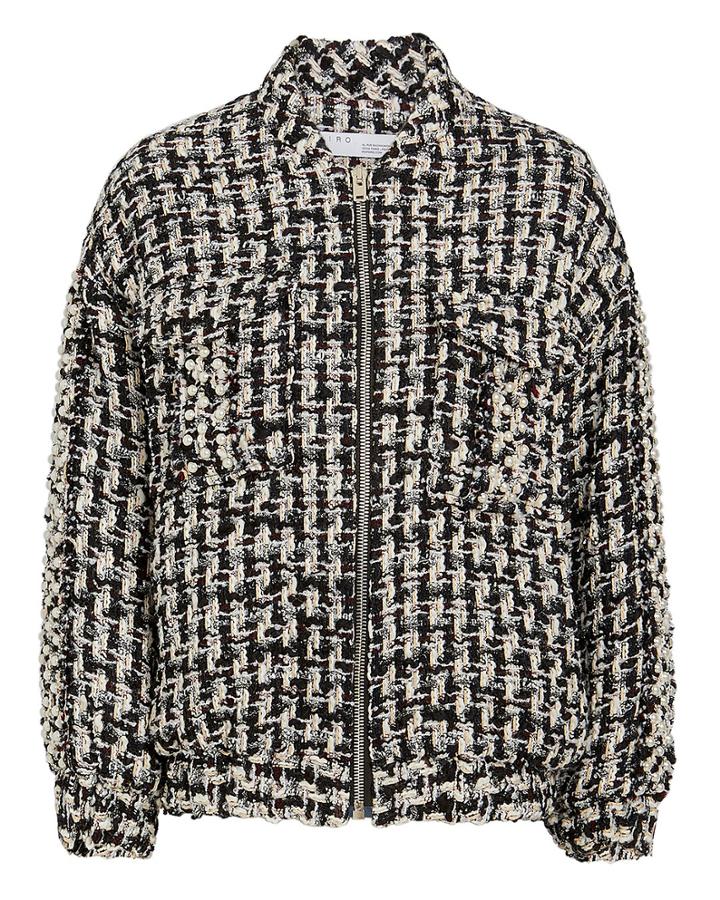 Iro Switch Oversized Bomber Jacket Blk/wht 38
