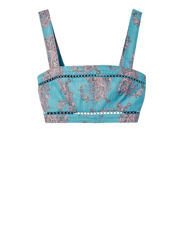 Zimmermann Realm Paisley Crop Tank
