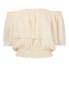 Annak Anaak Off Shoulder Crop Top Blush 2