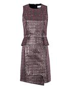 Carven Striped Metallic Dress