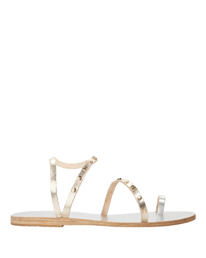 Ancient Greek Shoes Ancient Greek Sandals Apli Eleftheria Studded Gold Sandals Metallic 35