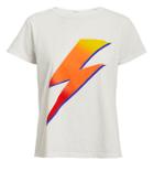 Mother Boxy Goodie Bolt T-shirt White/orange L