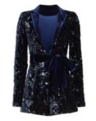 Alexis Pamina Sequin Romper Navy P