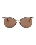Le Specs Luxe Semi-charmed Rose Gold Sunglasses Rose 1size