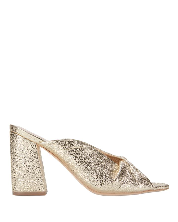 Loeffler Randallshoe Loeffler Randall Laurel Crinkle Metallic Gold Sandals Metallic 36