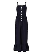 See By Chloe Navy Ruffle Jumpsuit
