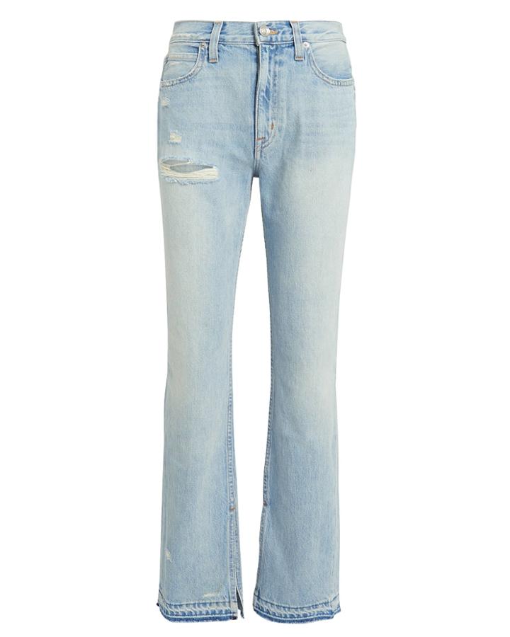 Slvrlake Rider Split Hem Jeans Light Blue Denim 28