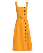 Nicholas Pinafore Midi Dress Yellow 6
