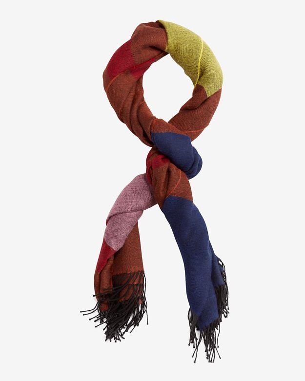 A Peace Treaty Alpaca Striped Fringe Scarf