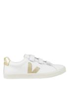 Veja V-lock Gold Low-top Sneakers White/gold 39