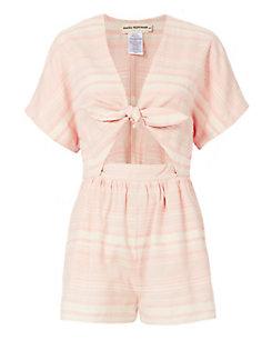 Mara Hoffman Cutout Tie-front Romper