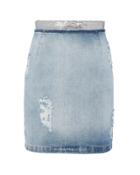 Iro Sequin-embellished Denim Pencil Skirt Denim-lt 36